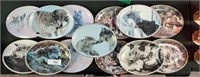 13 Collectible wolf plates