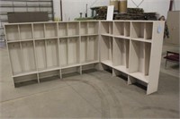 L Shaped Locker Shelf Unit