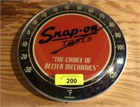 SNAP ON GLASS BUBBLE THERMOMETER