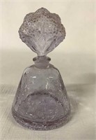 I.W.RICE & CO. PURPLR TONE CRACKLE GLASS JAR