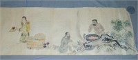 Rare, Japanese AINU Tribe Handpainted Scroll