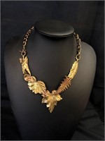 Bronze Leaf Necklace