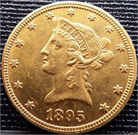 1895-S $10 Liberty Head Eagle Gold Coin