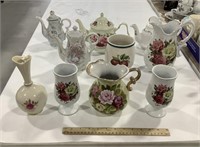 Lot of vases & pitchers w/ Formalities,