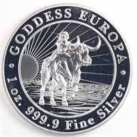 2023 Silver 1oz Goddess Europa
