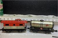 Tin train cars