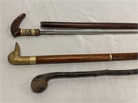 Swagger/Sword Walking Stick & 2 Canes