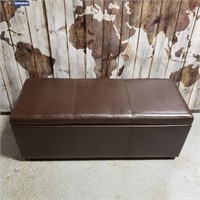 PLEATHER SHOE BENCH