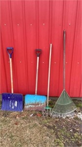 Snow Shovels, Rake, Weed Cultivator
