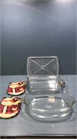 Anchor,Pyrex baking dishes. Pothholders