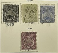 FIJI: 1893 Set + 1896 Four Early Stamps
