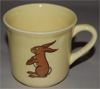 Mt Clemons Pottery Bunny & Chick Child's Mug