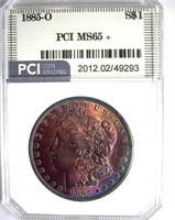 1885-O Morgan PCI MS-65+ Bold Color