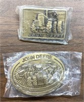 1981 & 1982 John Deere Buckles (LOT of 2)