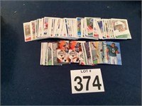 Stack of Assorted Football Cards
