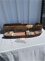 Texaco Toy Tanker in original box with book -