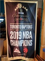 TORONTO RAPTORS BANNER - 2019, 21.25" X 39"