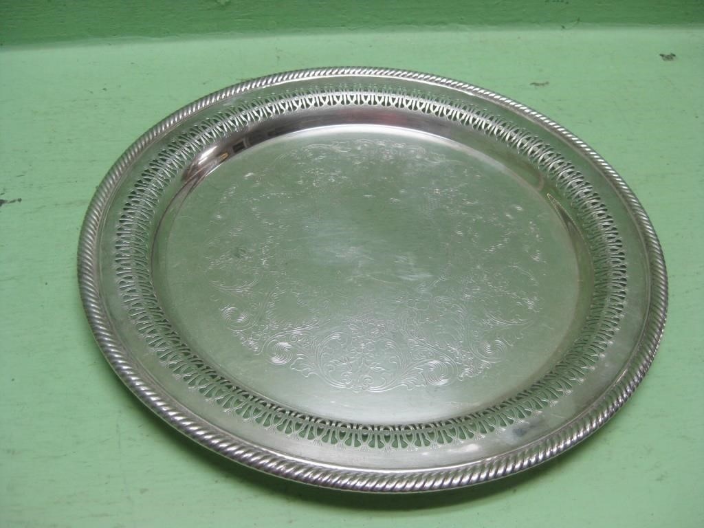 WM Rodgers #170 Etched Serving Tray