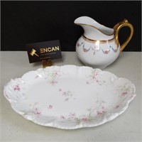 Limoges Pitcher and Platter