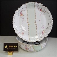 Antique 19th C. Porcelain Platter and Bowl