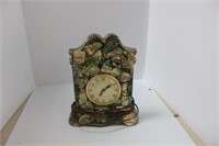 1970S ABALONE RESIN CLOCK WORKS, 10"