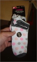 6 PAIR LADIES LOW CUT SOCKS SZ 4-10