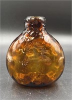 Antique Brown Oval Bottle
