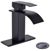 WFF9032  HYEASTR Waterfall Bathroom Sink Faucet 7.