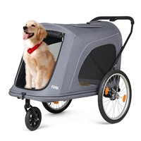 Extra Large Foldable Pet Stroller  Grey R8