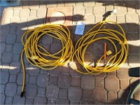 Two Yellow Extension Cords