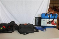 Stadium seat and duffel bags