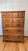 DROUIN FIVE DRAWER WOODEN HIGHBOY