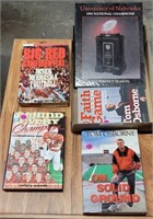 FLAT OF NEBRASKA HUSKERS HARDBACK BOOKS