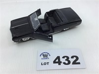 1/24 Scale Black Convertible Car