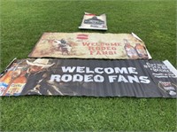 (3 PCS)  FORT WORTH STOCK SHOW BANNERS &