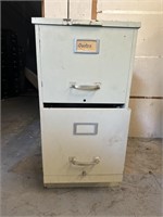 2 Drawer Filing Cabinet On Casters (2) Wheels