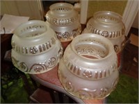 4 Matching Gas Type Banquet Shades - 4" fitted