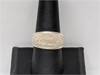 .925 Sterling Silver Domed Ring