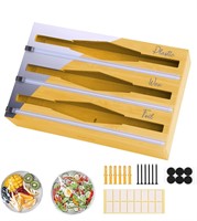 NEW $54 3 in 1 Foil and Plastic Wrap Organizer