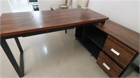 Office Desk and Storage Cabinet