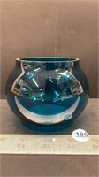 Blue Glass Corning Lantern Globe.  Important note: