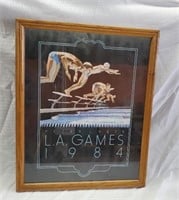 1984 LA Games Poster Framed