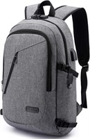 Anti Theft Laptop Backpack  USB  15.6 Grey