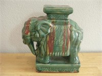 10" Ceramic Elephant Stool