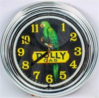 Polly Gas Neon Wall Clock
