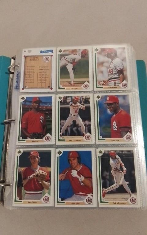 Binder Of Unsearched 1991 UD Baseball Cards