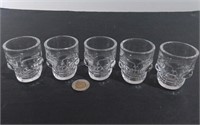 Five Skull Motif Shot Glasses