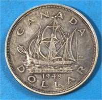 1949 Silver Dollar Canada