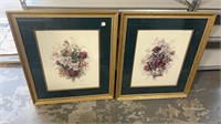 Pair of Jan Anderson Flower Prints