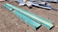 (2) H Beams - 10" x 8" - 20' & 18' Long